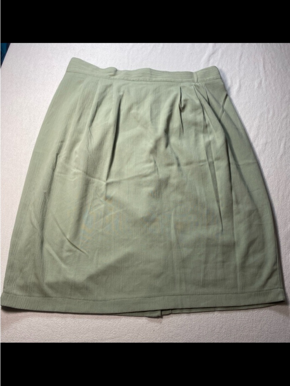 Maggie Lawrence Women's Mint Green Pleated A-Line Skirt. See description.